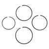 2Pcs Durable Carbon Steel Piston Rings High Wear Resistance For Chainsaws Trimmers Pruning Machines Repair Garden Tools