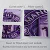 Manchester Emblem Display Bedding (1 * duvet cover + 2 * pillowcase, without core) 2D Flat Bedding set Christmas birthday gift