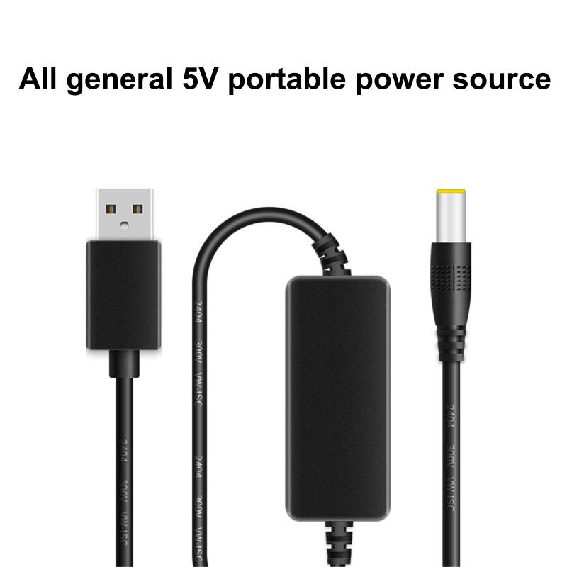 3.28ft Usb Booster Cable Power Bank Monitoring Usb 5v To Dc 9v/12v Step Up Voltage Converter Power