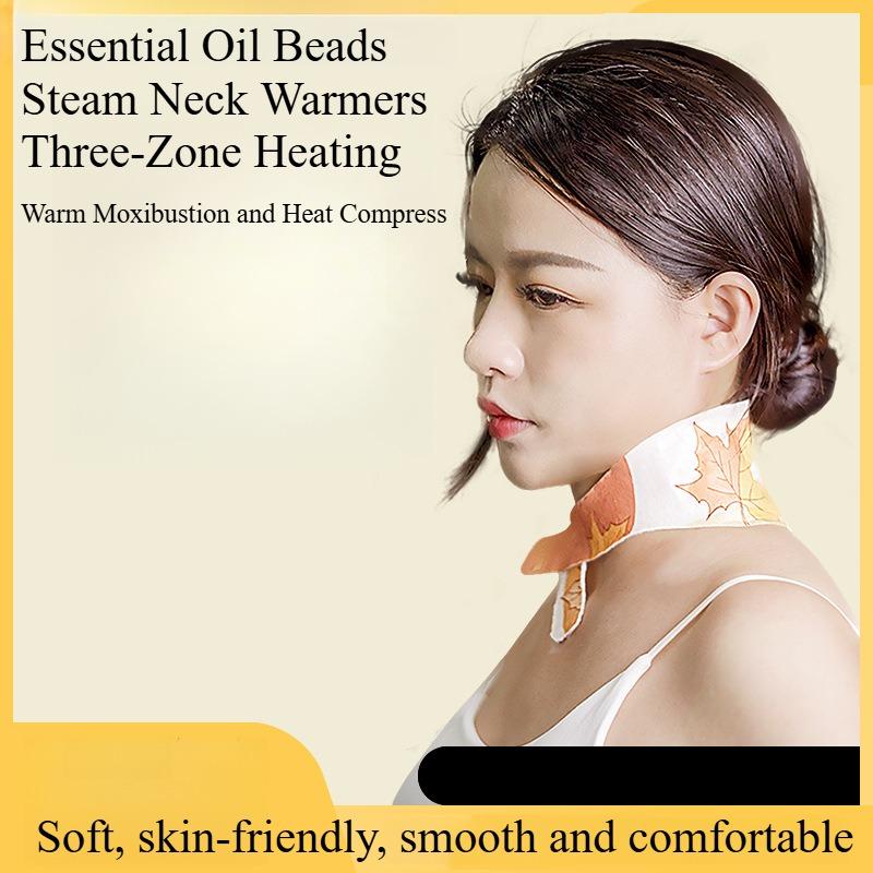 1PACK Four Seasons Herbal Mugwort Leaf Warm Neck Sticker Self-heating Hot Compress Scarf