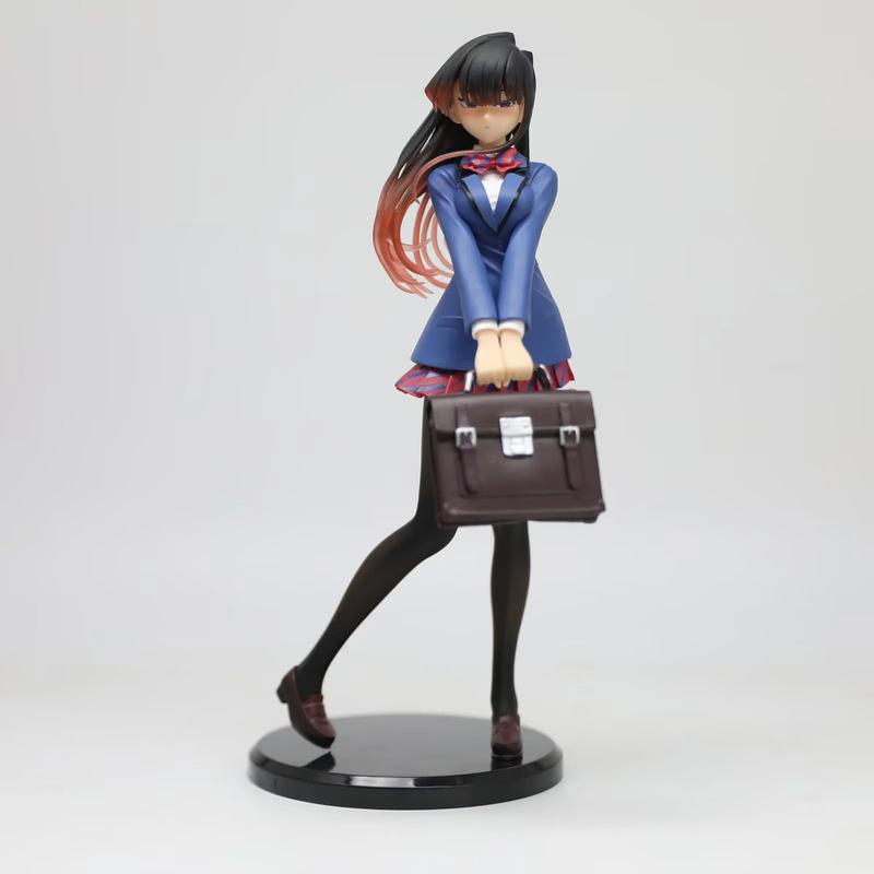 Komi Can'T Communicate Shouko Komi Figur Anime Schönes Mädchen Uniform Zweidimensionales Modell Raum Schreibtisch Ornament Spielzeug Geschenk