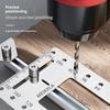 Boring Hole Locator Door Knob Installation Jig Adjustable Stainless Steel Punch Locator Portable Woodworking Accessories