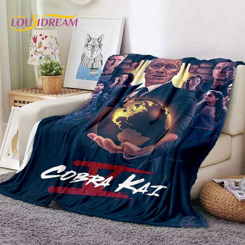 3D Cobra Kai Classics TV Amanda Karate Soft Flannel Blankets,Throw Blanket Comfortable Blanket for Picnic Beds Sofa Home Bedroom