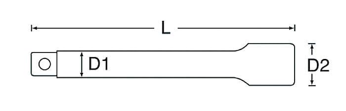SIGNET Drive Swivel Extension Ideal for Working In Total Length 11517 1/4" Bar, Hard-to-reach Spaces, 100mm,