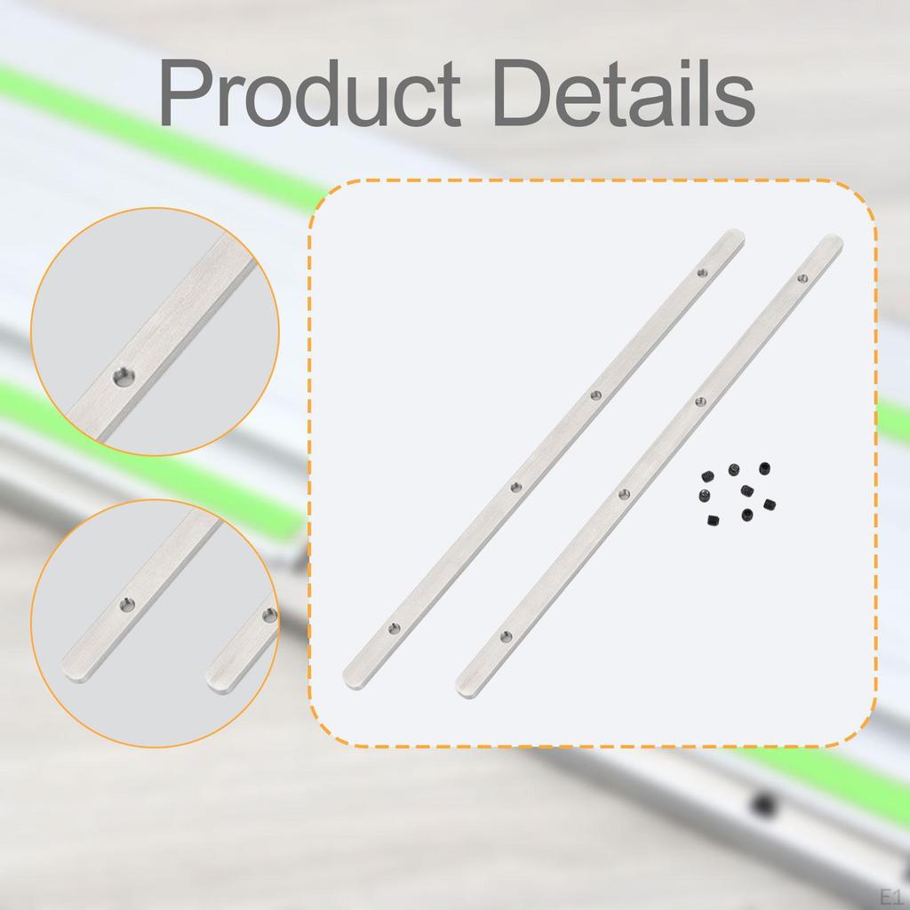 Track Saws Guide Rail Joining Set Accessories for Woodworking Cuts Sturdy with Screws Stainless
