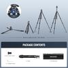 Neewer Litetrip 155cm Aluminum Travel Tripod with Ball QR Folding Video Compatible with DSLRs and Peak Design V3 Dual Center Maximum Load of 10kg