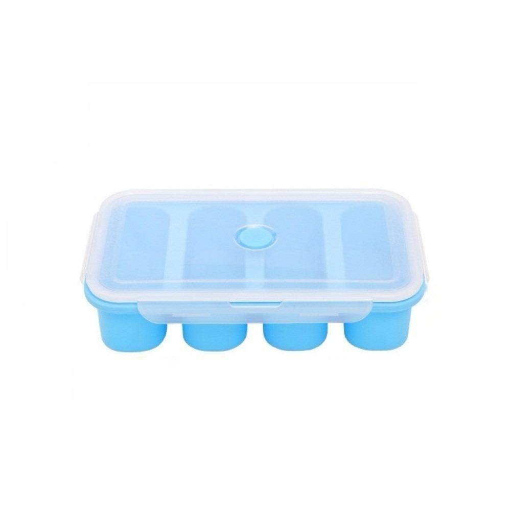 Silicone Soup Ice Cube Molds with Lid Food Meal Molds Multipurpose Freezer Soup Tray  Soup Storage