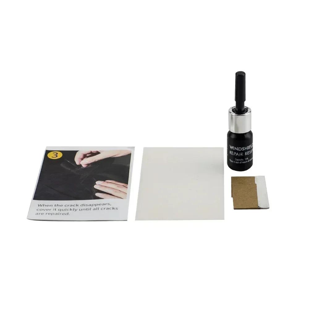 Car Windshield Repair Kit Quick Fix Car Cracked Windscreen Leave No Trace Repair Kit Sealer DIY Auto Window Screen Polishing Kit