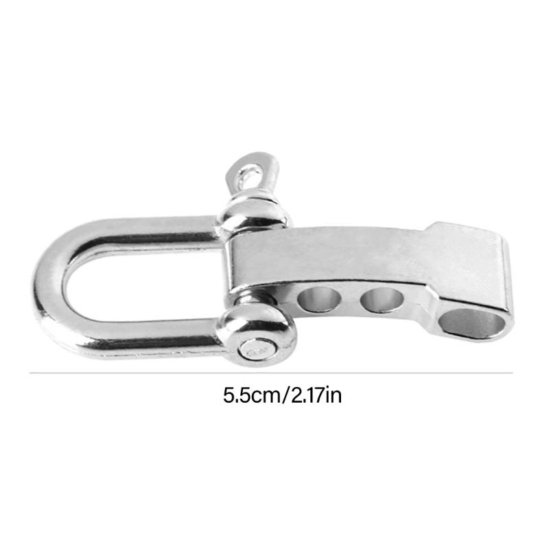 Umbrella Rope Bracelet Buckle D Shape Umbrella Rope Buckle Alloy Bows Shackle