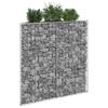 Raised Gabion Bed In Trapezoid Galvanized Steel 100x20x100 Cm