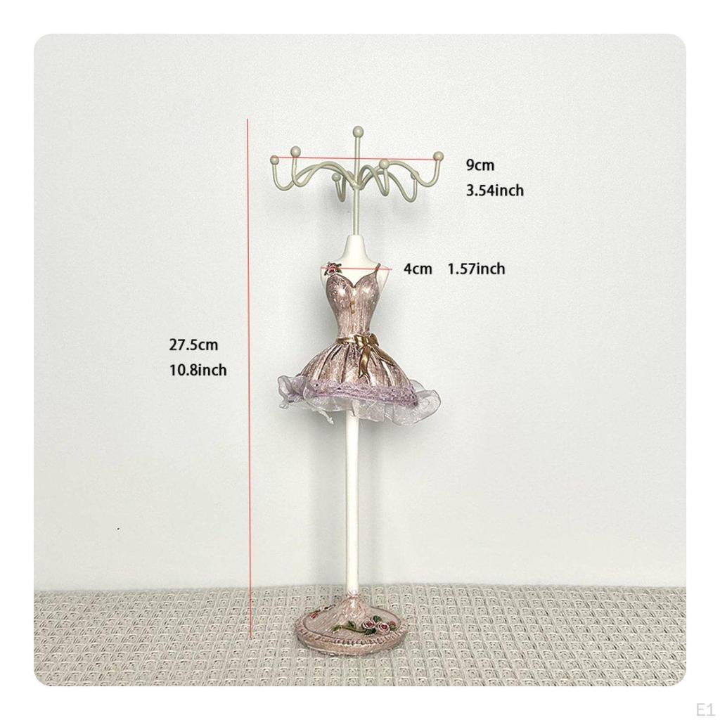 Ballet Dress Jewelry Stand Customizable Mannequin Display Decorative Resin