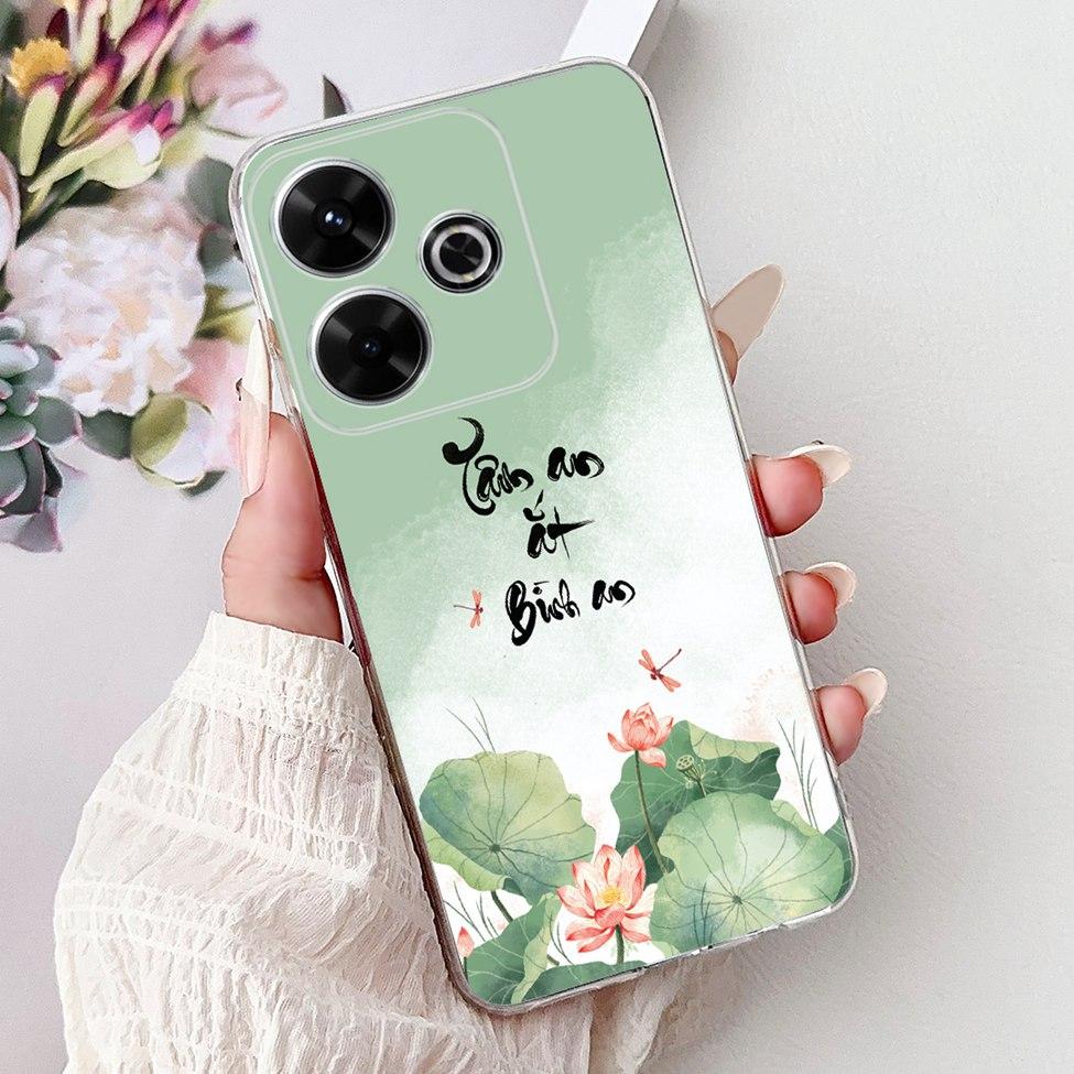 Clear Casing For Xiaomi Poco M6 Plus Cover For Xiaomi Poco M6 4G Case Luxury Butterfly Love Fashion Flowers Cool Lion Painted