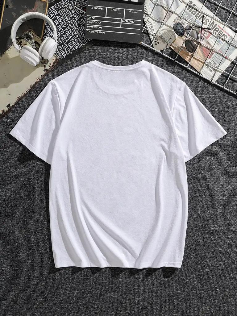 Damen T-Shirt Graffiti-Kunst Verwirrte Ente Aufdruck T-Shirts Sommer Lockere Oberteile Mode Street O-Ausschnitt Damenbekleidung