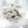 5 Heads Peony Artificial Flowers for Home Floral Arrangement Decoration Christmas Garlands Vase Wedding Outdoor Arch Accessories