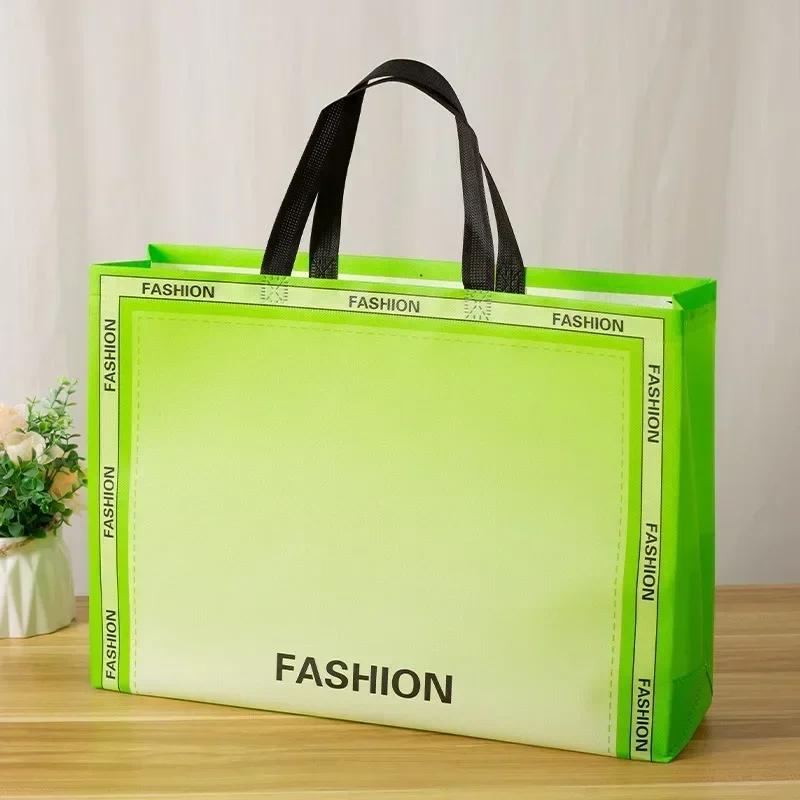 10pcs Coated Non-woven Fabric Bag Clothing Nonwovens Pack Handbag Environmentally Friendly Gift Shopping Packaging Pouch