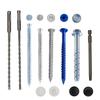 Blue Rust-Proof Countersunk Self-Tapping Cement Screws