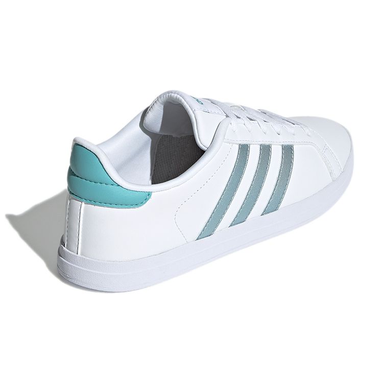 Adidas Neo Courtpoint Casual Breathable Lightweight Non-Slip Low-Top Skate Shoes Women Sneakers White Blue H01965