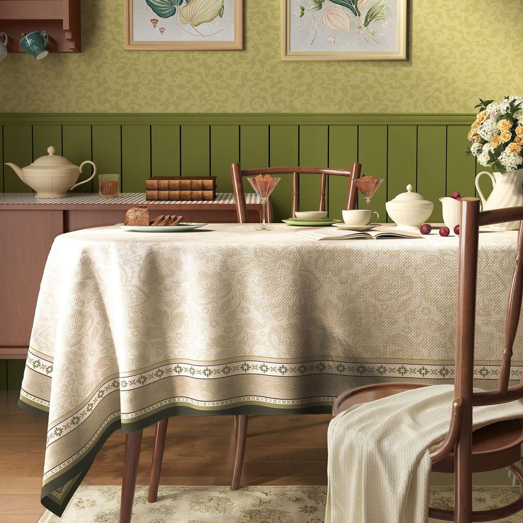 Tablecloth Waterproof, Oil-Proof, Leave-In And Anti-Ironing Table Cloth Light Luxury High-End Pvc Coffee Table Tablecloth Table Mat