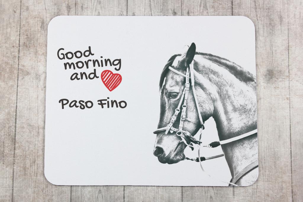 Paso Fino - Art-Dog markasından baskılı mouse pad, atlı kişiselleştirilmiş pad, ofis çalışanı için benzersiz alet