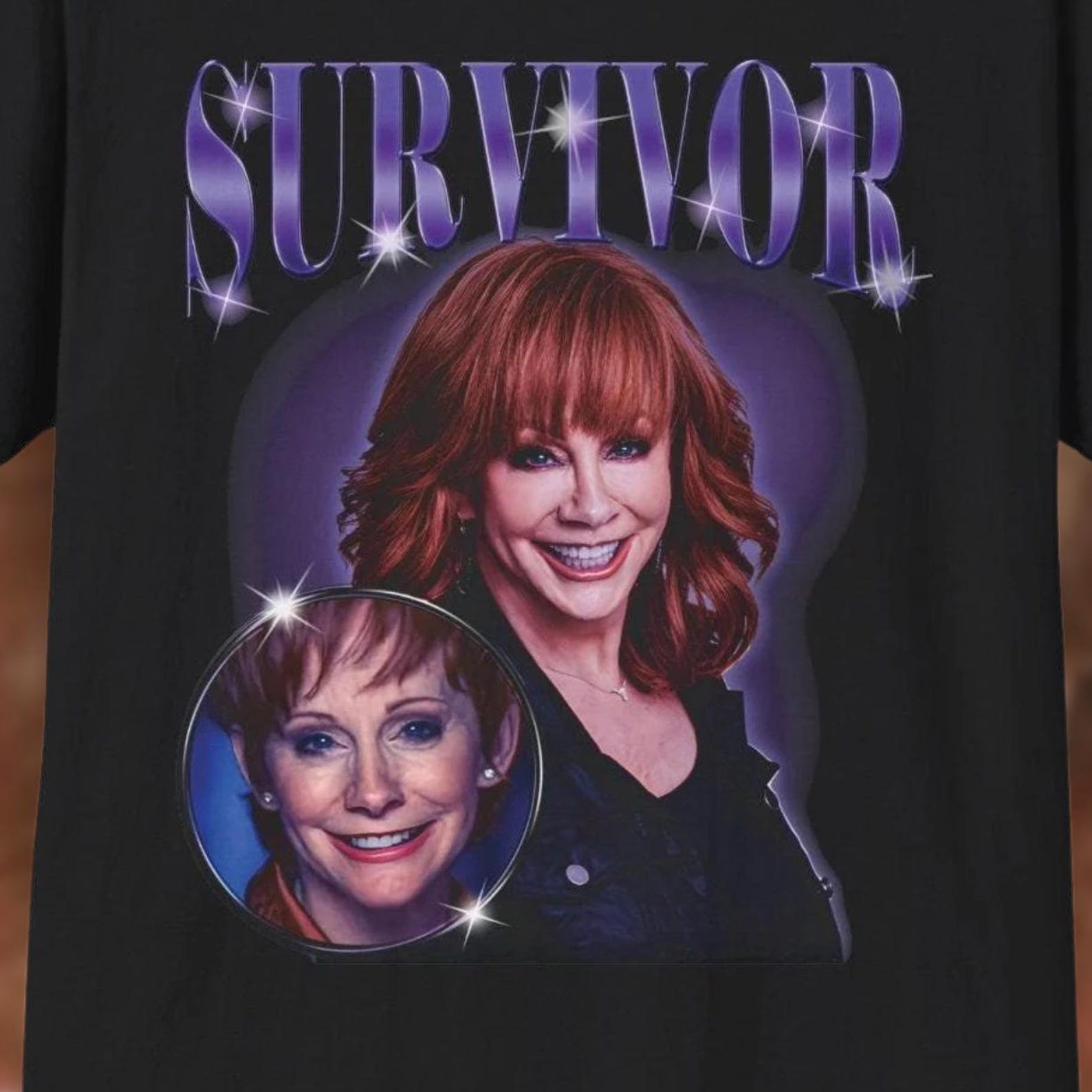 Reba McEntire Survivor Graphic Tee - 90s Country Music Shirt M