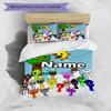 3pcs Duvet Cover Set (1*Duvet Cover + 2*Pillowcase, Without Core), Custom Name Sprunki Game Pattern Bedding Set, Home Bedroom Decor Gift