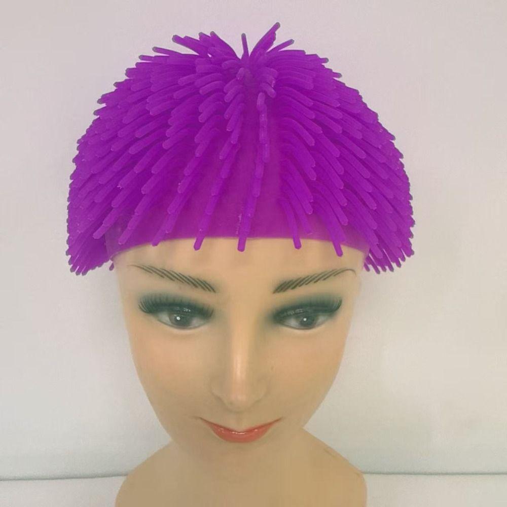 Soft Spiky Ball Prank Hat Comfortable To Wear Colorful Headgear Halloween Party