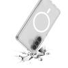 Applicabile a Samsung A27 custodia trasparente magnetica per cellulare A57/A37 Bayer anti-ingiallimento tpu + pc anti-caduta due-in-uno A17