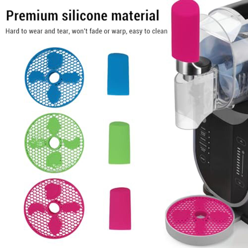 1set Machine Accessories Silicone 10x10x3cm For FS301 Slushie Machines Slushie Machine Accessories: Glow In The Dark, Anti-Spill