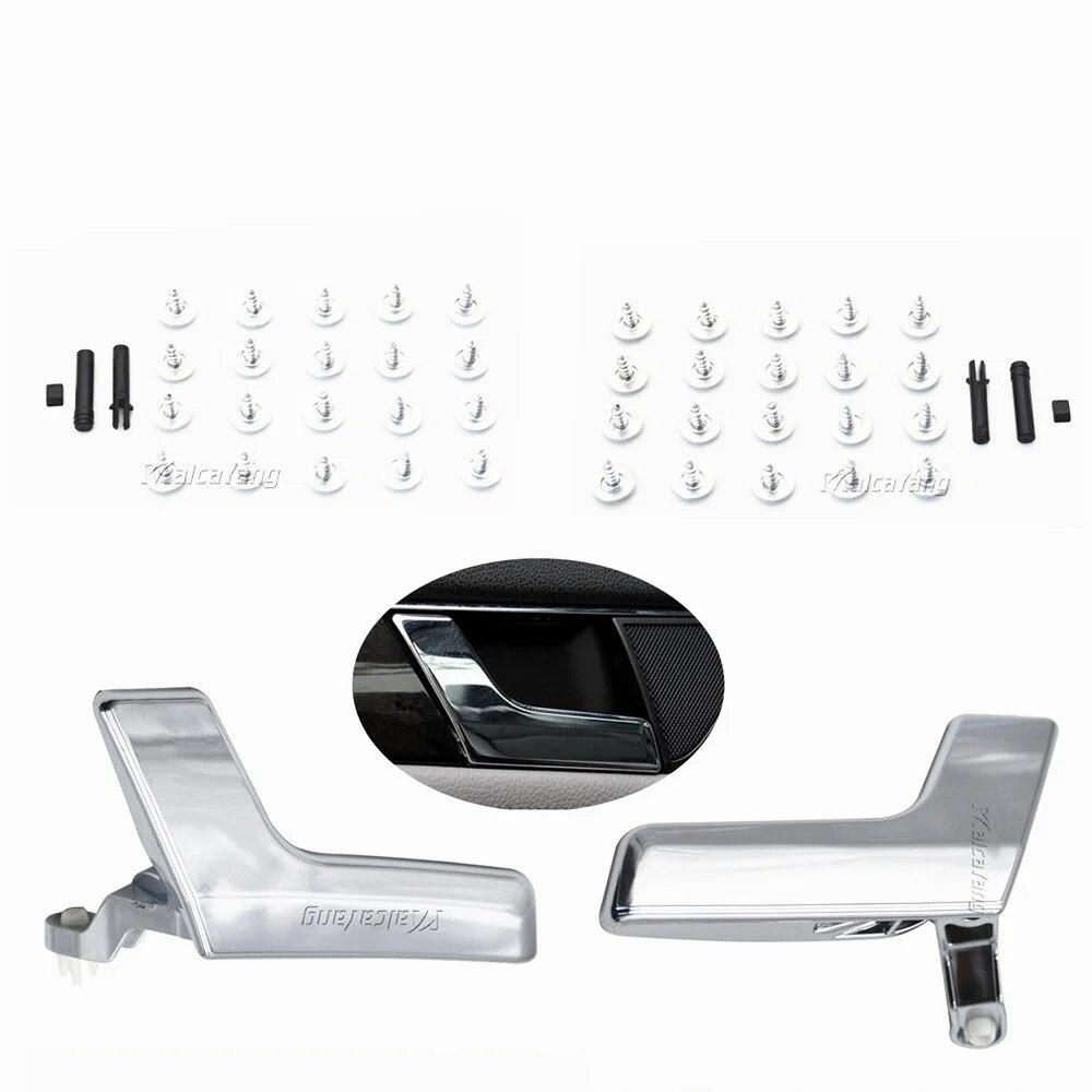 Car Styling For Mercedes Benz C-Class C200 W204 GLK X204 With Chrome Interior Inner Door Handle Panel Pull Trim Cover 2047201171