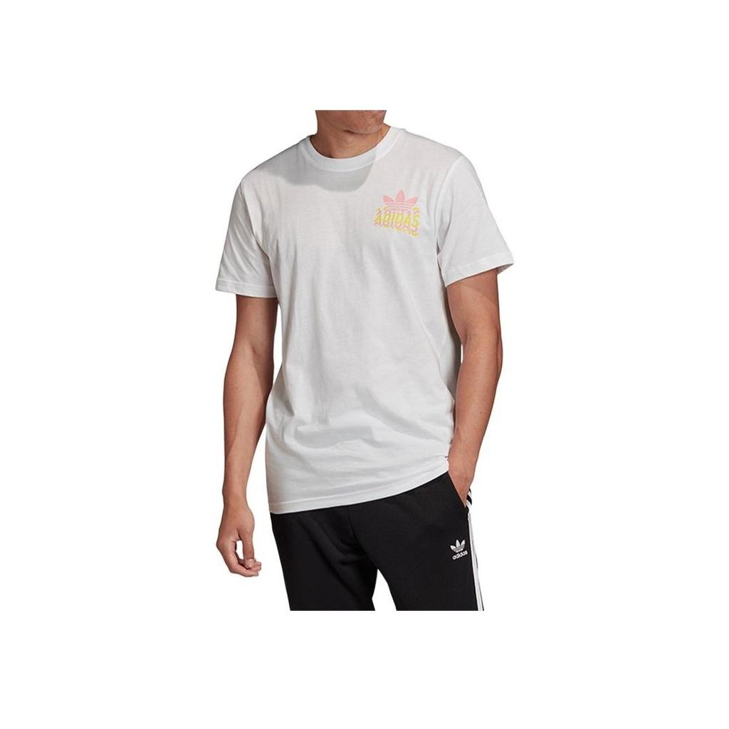 Adidas Originals Trefoil Multi Fade SP T Short Sleeve Sports T-Shirt Men Tops White FM3379