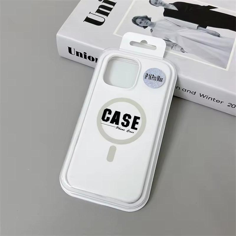 

Официальный такой же чехол из жидкого силикона для iPhone17 16 15 14 13 12 Pro Max Magsafe Беспроводная зарядка Магнитная крышка iPhone 17 Pro белый