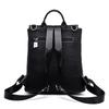 Backpack Fashion Embroidery Thread Dual Purpose Backpack Soft Leather Large Capacity Travel Bag