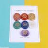 Set mit 7 Chakra-Symbol-Kristallsteinen, natürlicher Reiki-Heilkristall, große Menge handflächenpolierter Taschen-Edelsteine zum Ausgleichen der Meditation
