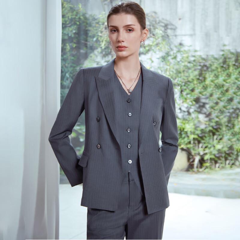 LadyS Elite Vanguard 2.0 Women's Grey Stripe Business Separates