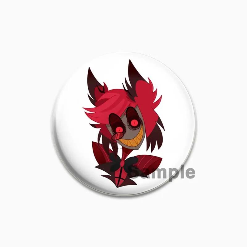 32/44/58mm Funny Cartoon Round Tinplate Pin Brooches Clothes Bag Decor Snap-in Badge Fashion Jewelry Gift