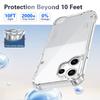 KEYSION Four-Corners Shockproof Transparent Case for Nothing CMF Phone 2 Pro 1 TPU+PC Clear Phone Cover for CMF Phone 1 2 Pro