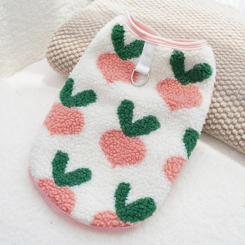 Pet Clothing for Autumn and Winter, Double-layered Plush Cat and Dog Vests for Keeping Warm and Protecting Against The Cold