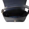 Used Lilium Micro Satchel (10833) 29046 7922 Lily Flower Applique 2-Way Shoulder Bag with T Logo, Navy, Women's from