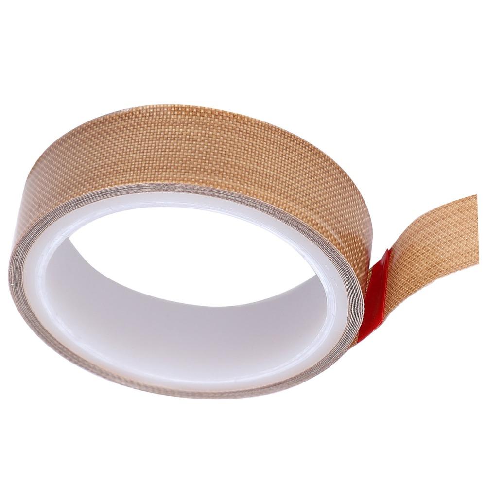 PTFE Coated Fiberglass PTFE Tape 2-inch x 33 Feet x 0.18mm 1 inch x 33 ft x 0.18mm High Temperature Tape Brown Silicone Adhesive