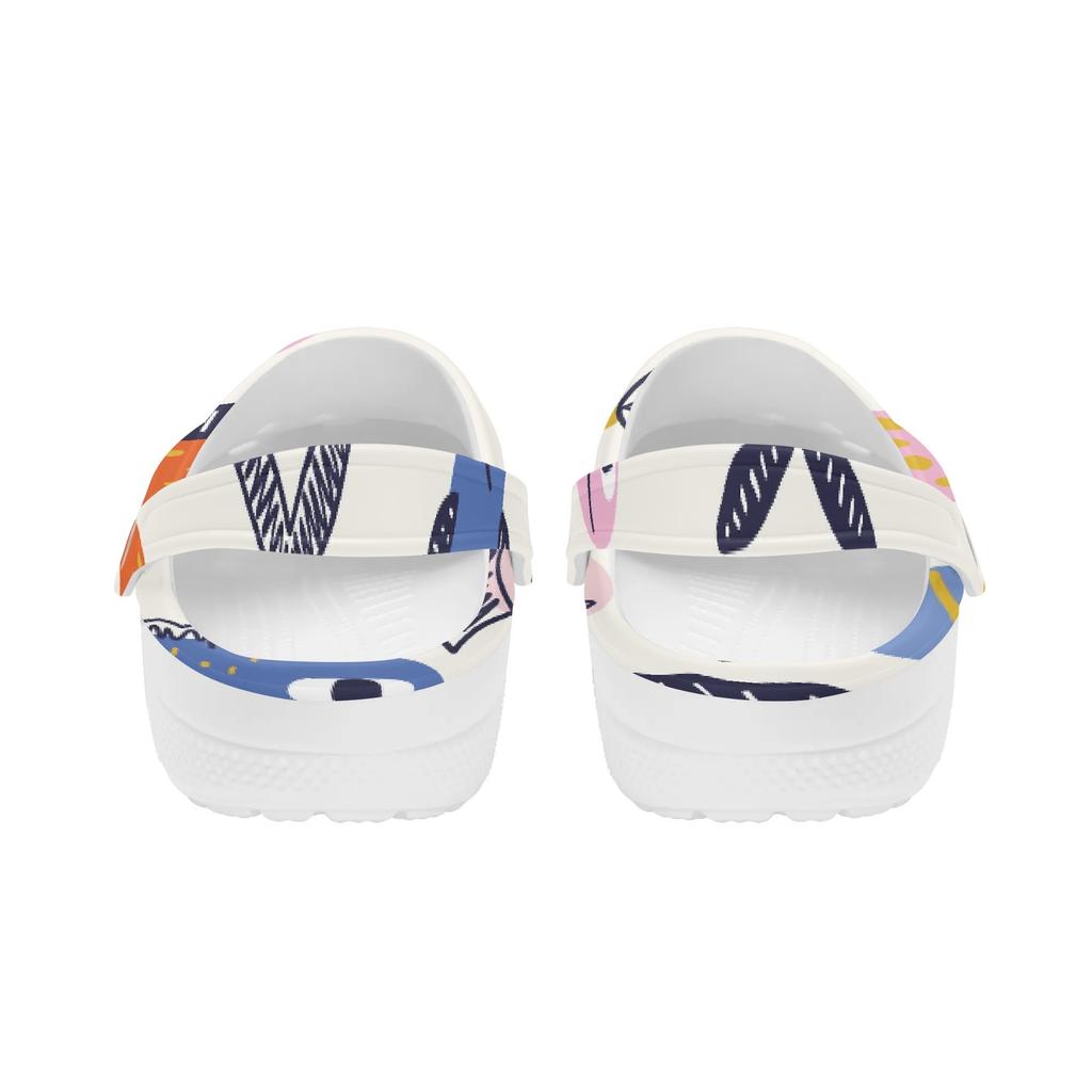 For Women Men Printed EVA Clogs Soft Comfortable Comfortable Breathable Slip On Casual Footwear Summer Sandals Daily Walking Wear