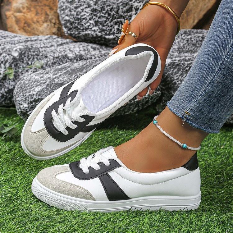 Little White Shoes Women's 2025 Summer New Korean Version of Comfortable Women's Shoes Shallow Mouth Versatile Casual Breathable Lightweight Sports