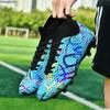 31-46 Children Graffiti Football Boots High-quality Artificial Lawn Socks Outdoor Men's Long Nail Sports Football Boots