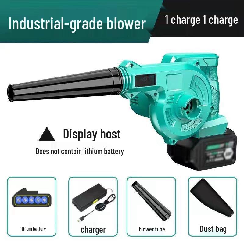 Rechargeable High-Power Lithium Battery Hair and Dust Blower for Home and Car Use