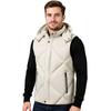 Men's Hooded Detachable Waterproof Down Vest