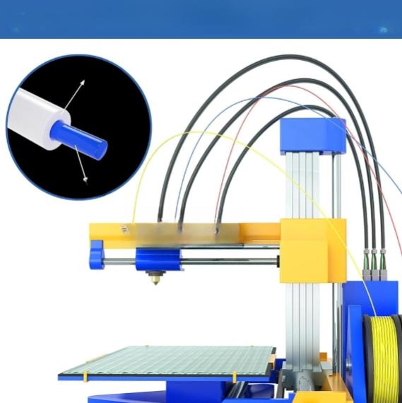 10m Replacement PTFE Tube for 3D Printer Filament Feeding Designed for Reduced Friction and Enhanced Durability