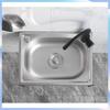 Small Single Slot Wash Basin Stainless Steel Wall-mounted Sink Kitchen Simple Dish Washing Basin Sink