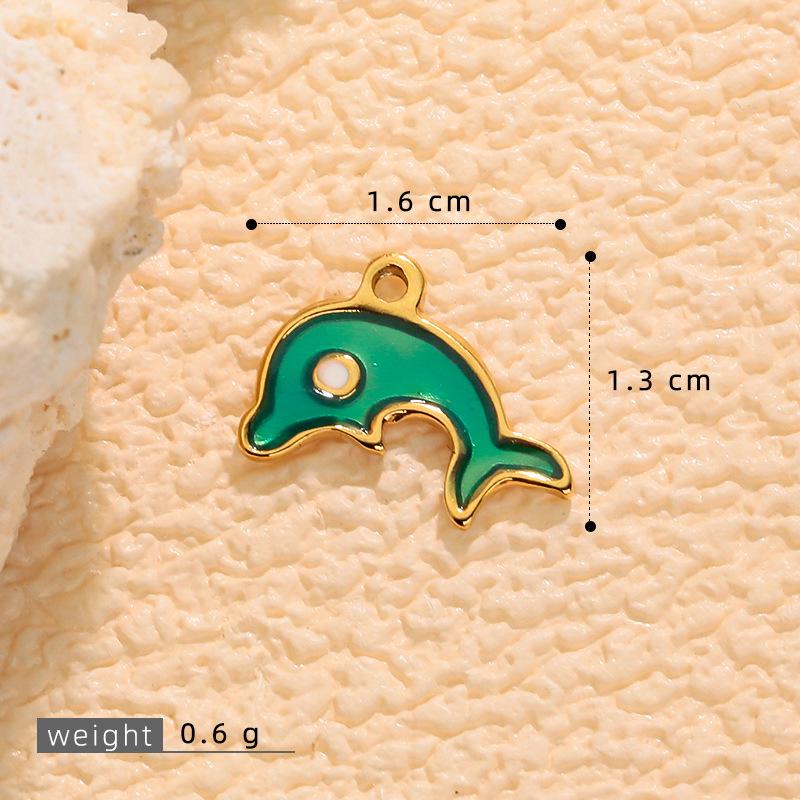 Stainless Steel Starfish & Sea Turtle Shell Pendant Earrings for Women