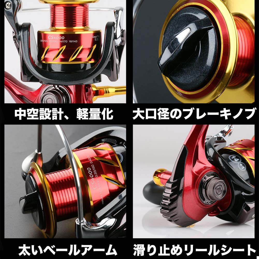 VISPREA Spinning Reel No. 1000 No. 2000 No. 3000 No. 4000 No. 5000 No. 6000 No. 7000 Fishing Reel Reel Lightweight Drag Force 12.5kg Long Throwing