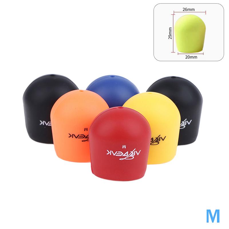 1Pc Fishing Rod Handle Protective Case Silicone Lure Rod Bottom Protector Fishing Rod End Cap Cover Accessories Random Color M