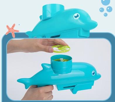Flying Gun Boys And Girls Bamboo Dragonfly Bubble Ejection Spinning Top Soft Outdoor Toys For Children
